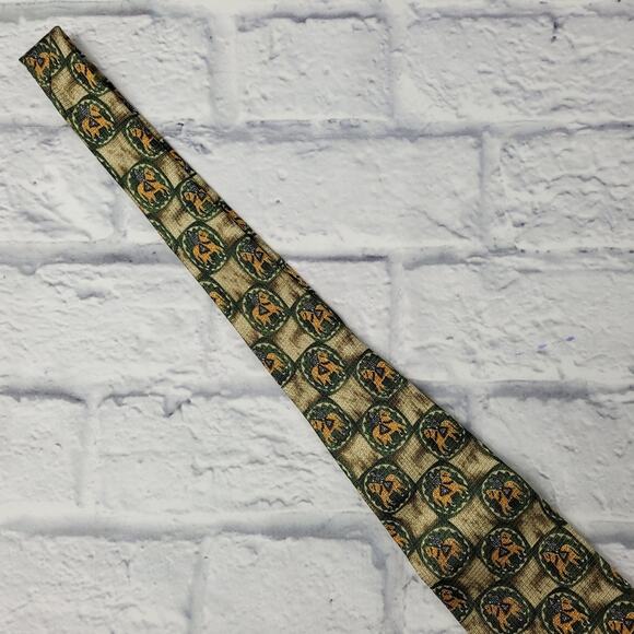 Dunhill Medieval Knight on Horse Medallion Silk Tie - Picture 8 of 14